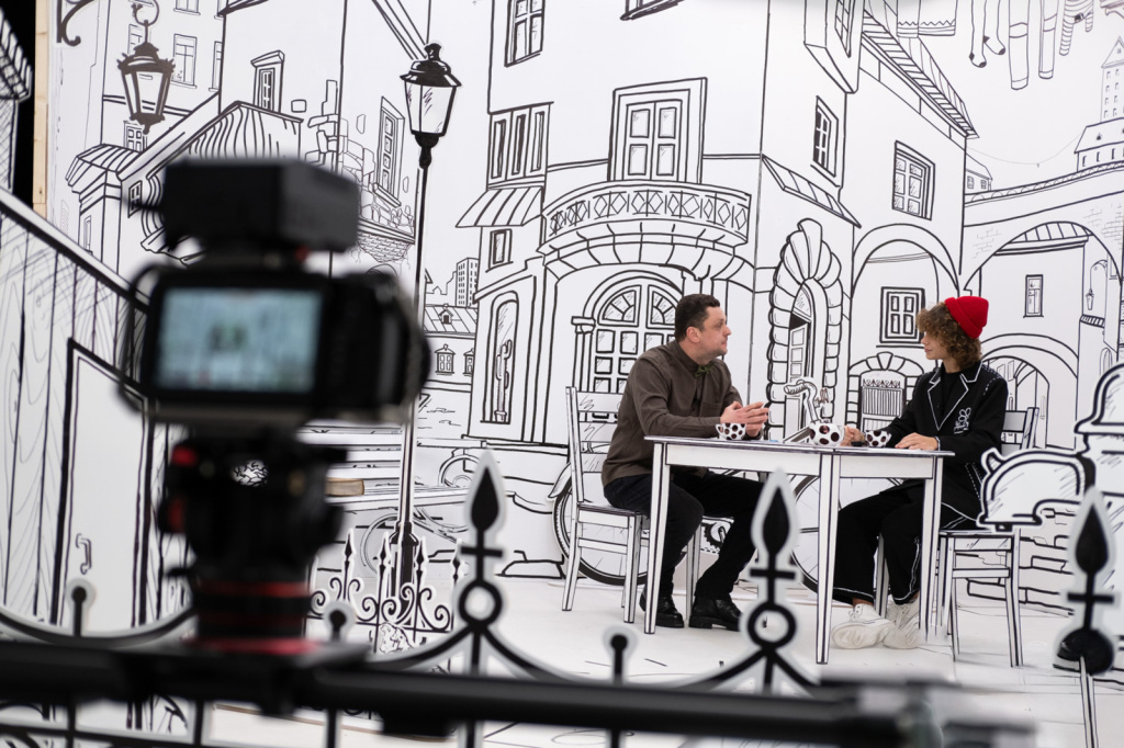 Кадр со съёмок проекта «Классики»